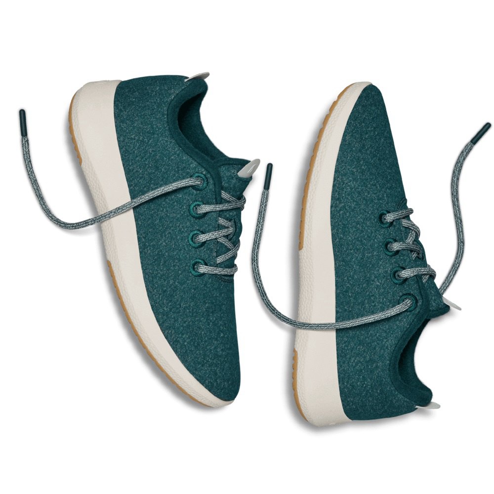 Allbirds Men\'s Wool Runner Mizzles - Sneakers Green - EOI049278